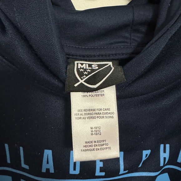 MLS Philadelphia Union Soccer medium 10/12 hooded sweatshirt - Picture 3 of 5